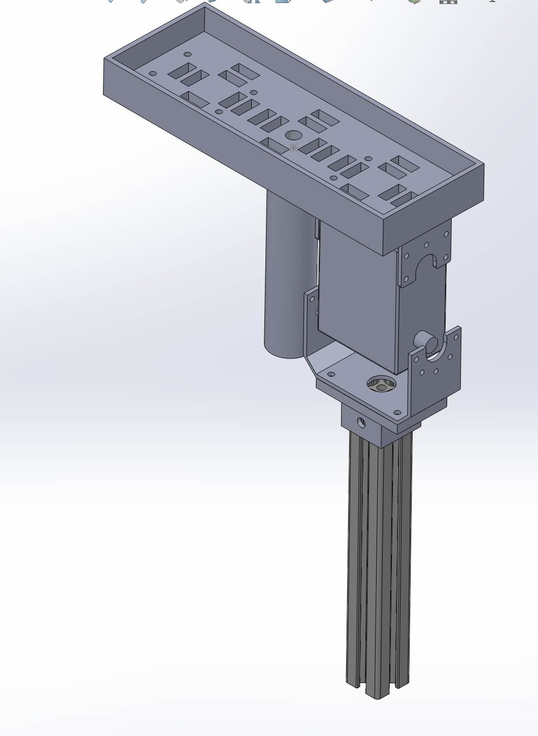 Counterweight motor and coupling